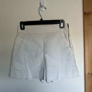 Zara White High Waisted Shorts